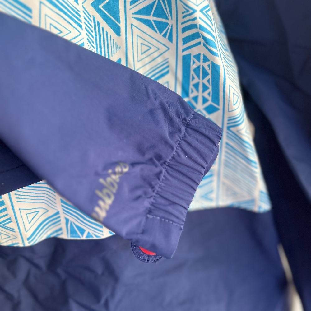 Chubbies‎ Blue and White Geometric Windbreaker Mens size Medium - Picture 7 of 8